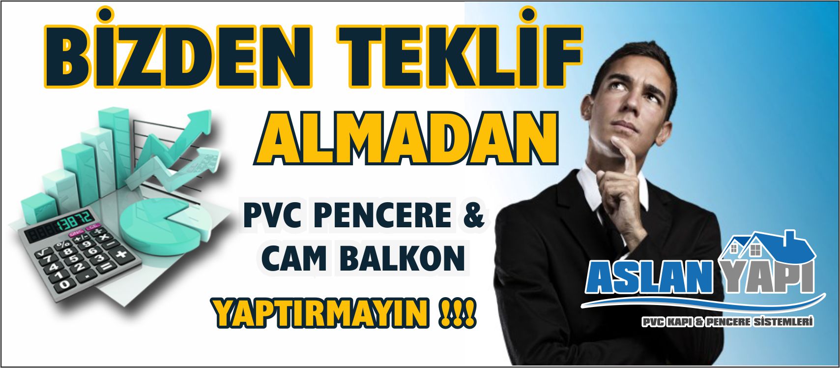 Bizden teklif almadan pvc pencere cam balkon yaptırmayın