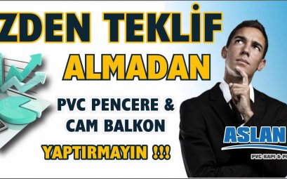 Bizden teklif almadan pvc pencere cam balkon yaptırmayın